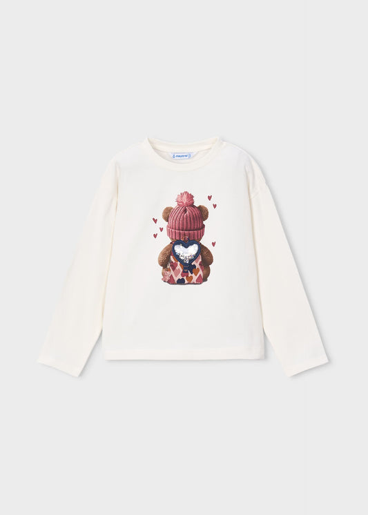 Mädchen-T-Shirt mit Bärenmotiv
