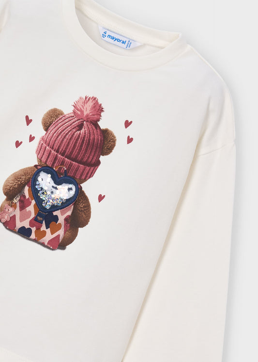 Mädchen-T-Shirt mit Bärenmotiv
