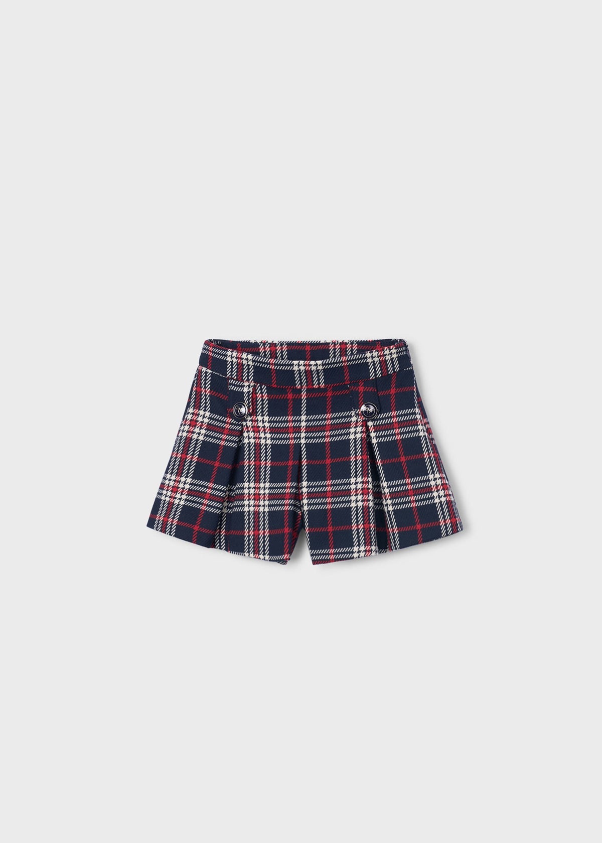 Girls' checked Bermuda shorts