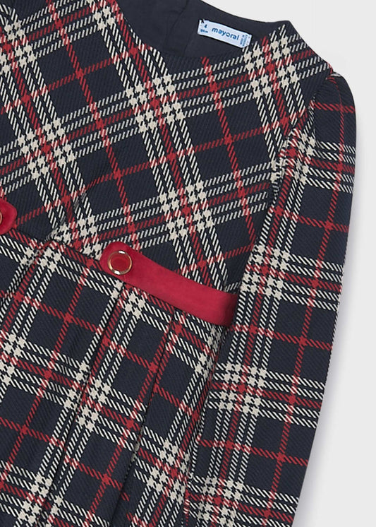 Girls' checked dress