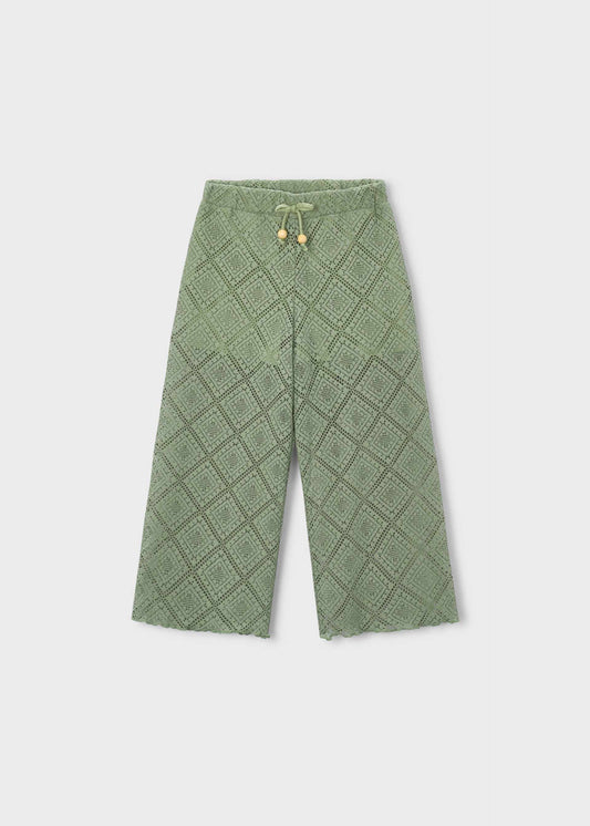 Lange Häkelhose für Mädchen