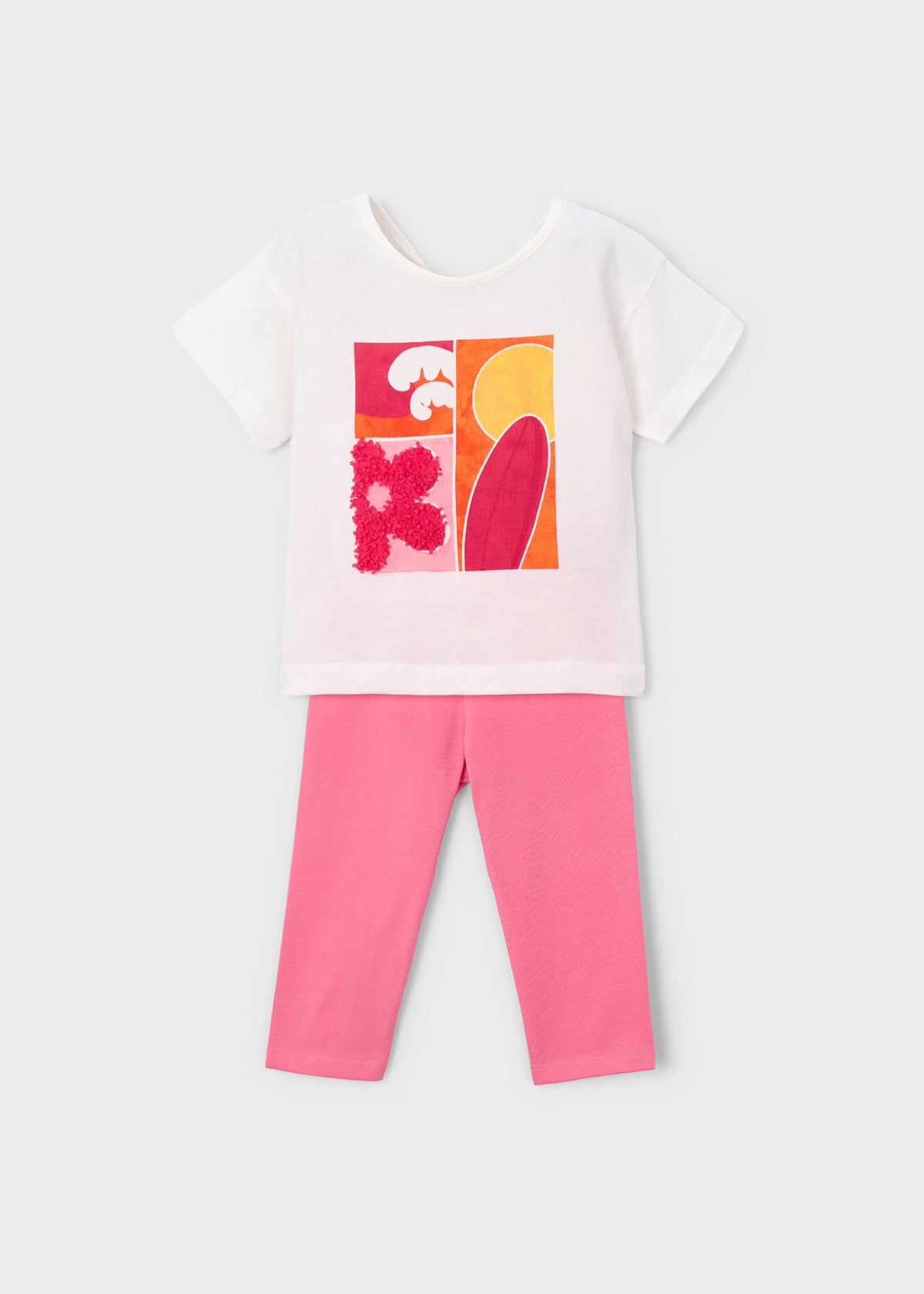 Mädchen-Set aus Leggings in Knöchellänge und T-Shirt