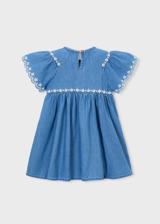 Girl's dress with embroidered details