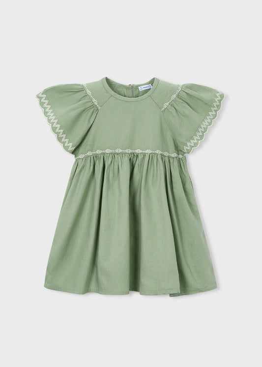 Girl's dress with embroidered details