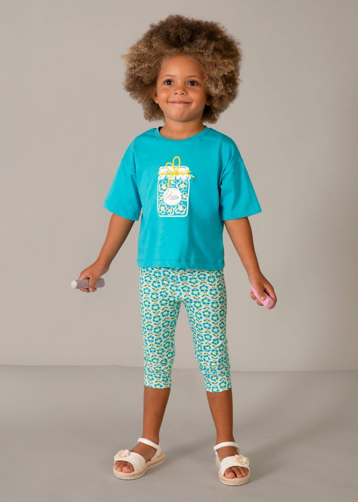 Girl's drop shoulder T-shirt