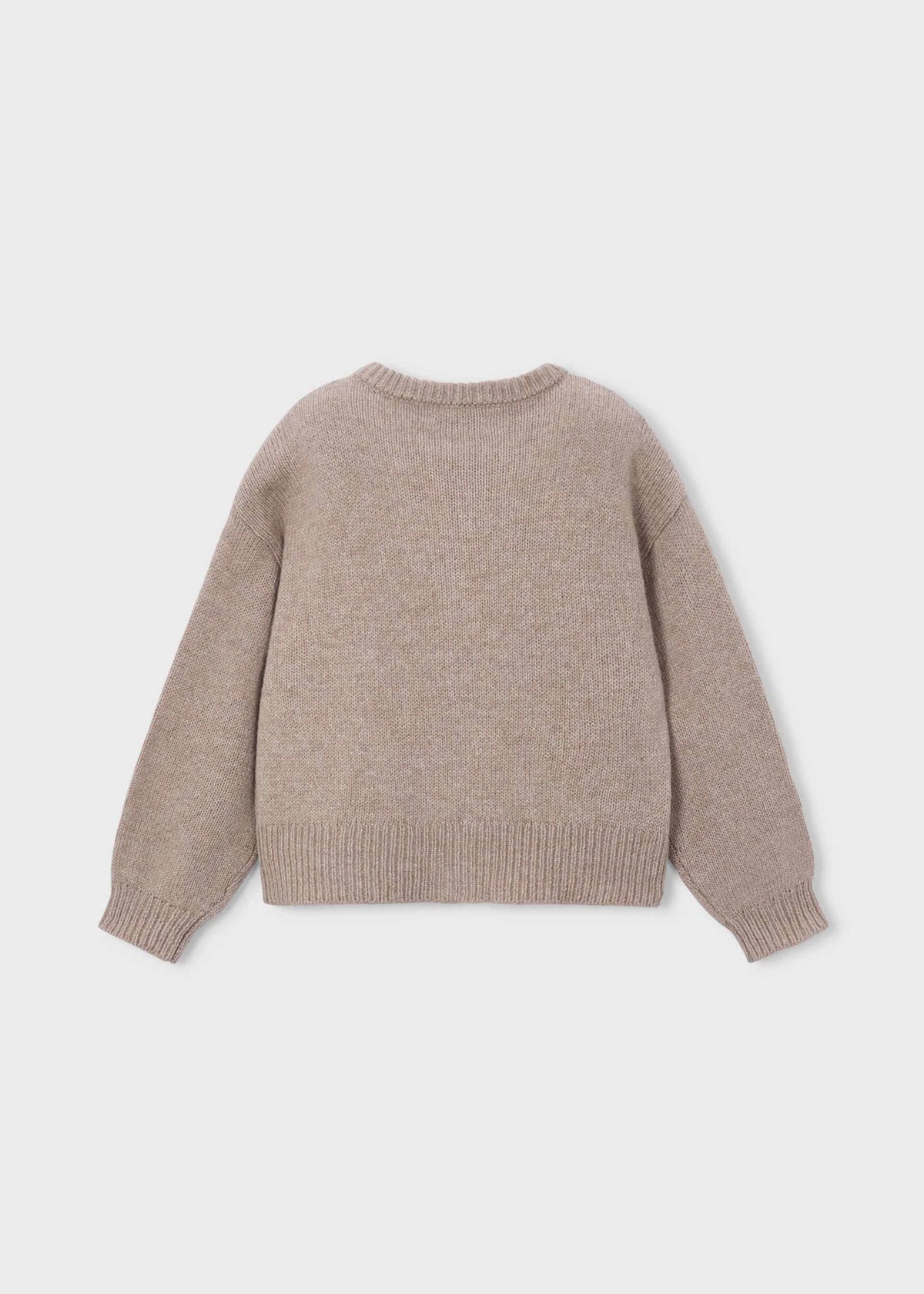 Girls' floral knitted jumper