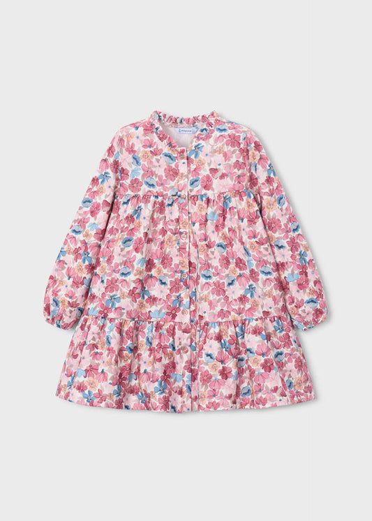 Girls' floral print dress