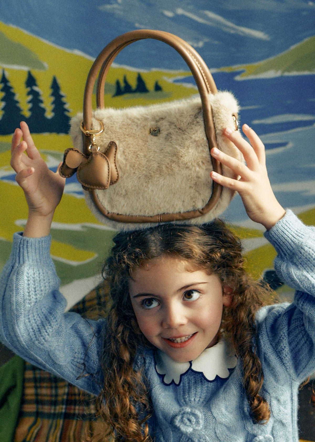 Girls' fur bag