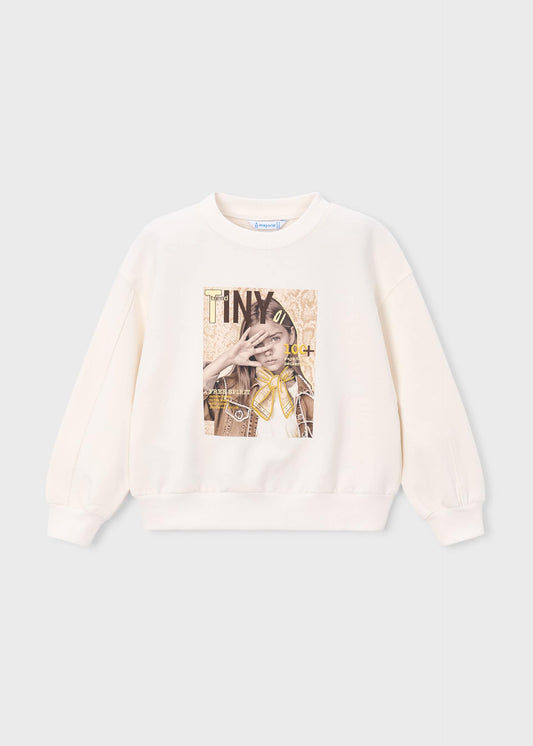 Girls' graphic sweatshirt