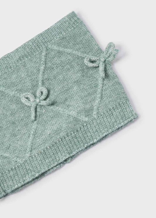 Mädchen-Set aus Mütze und Schal mit Schleifendetail