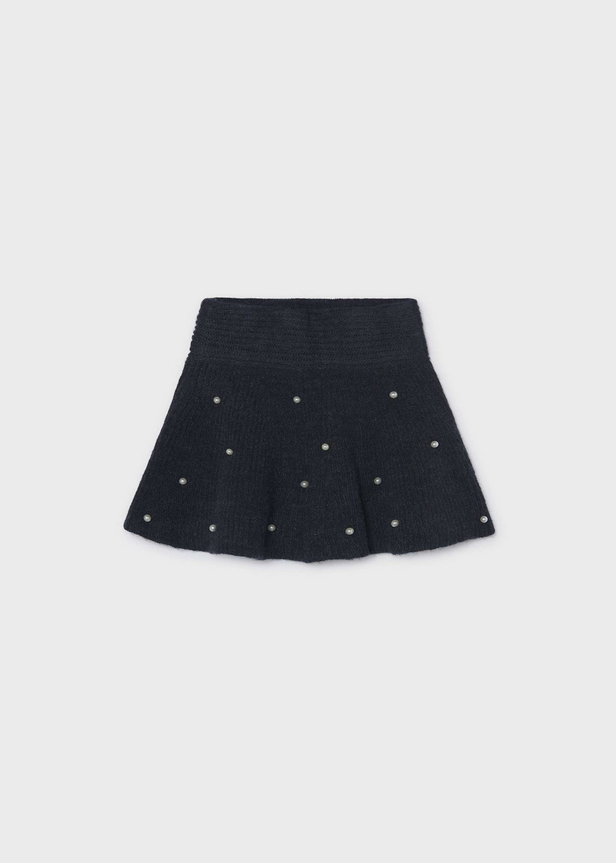 Girls' knitted skirt with pearls