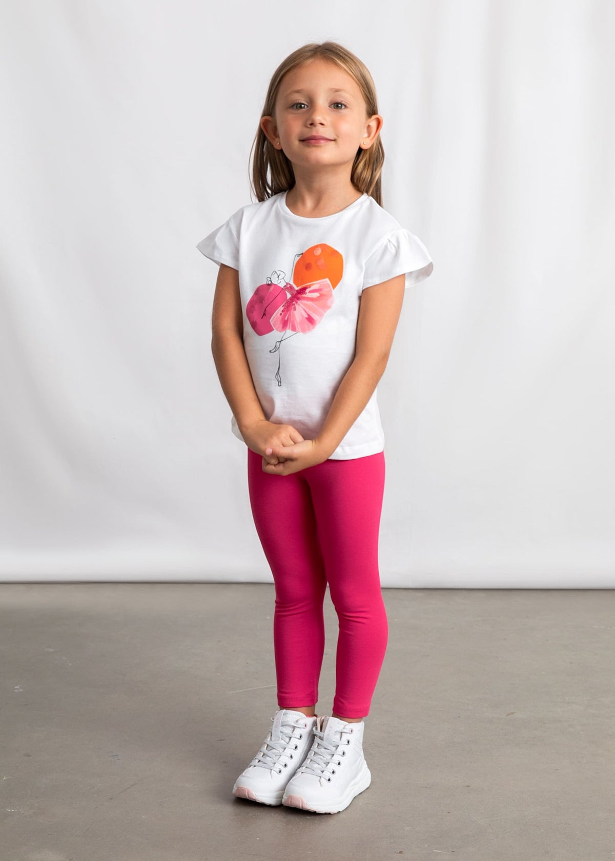 Girls' leggings and T-shirt set