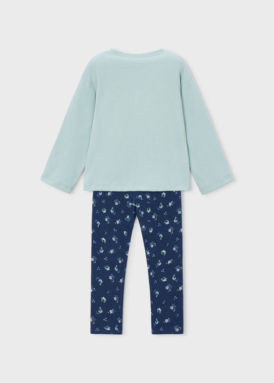 Girls' leggings and T-shirt set