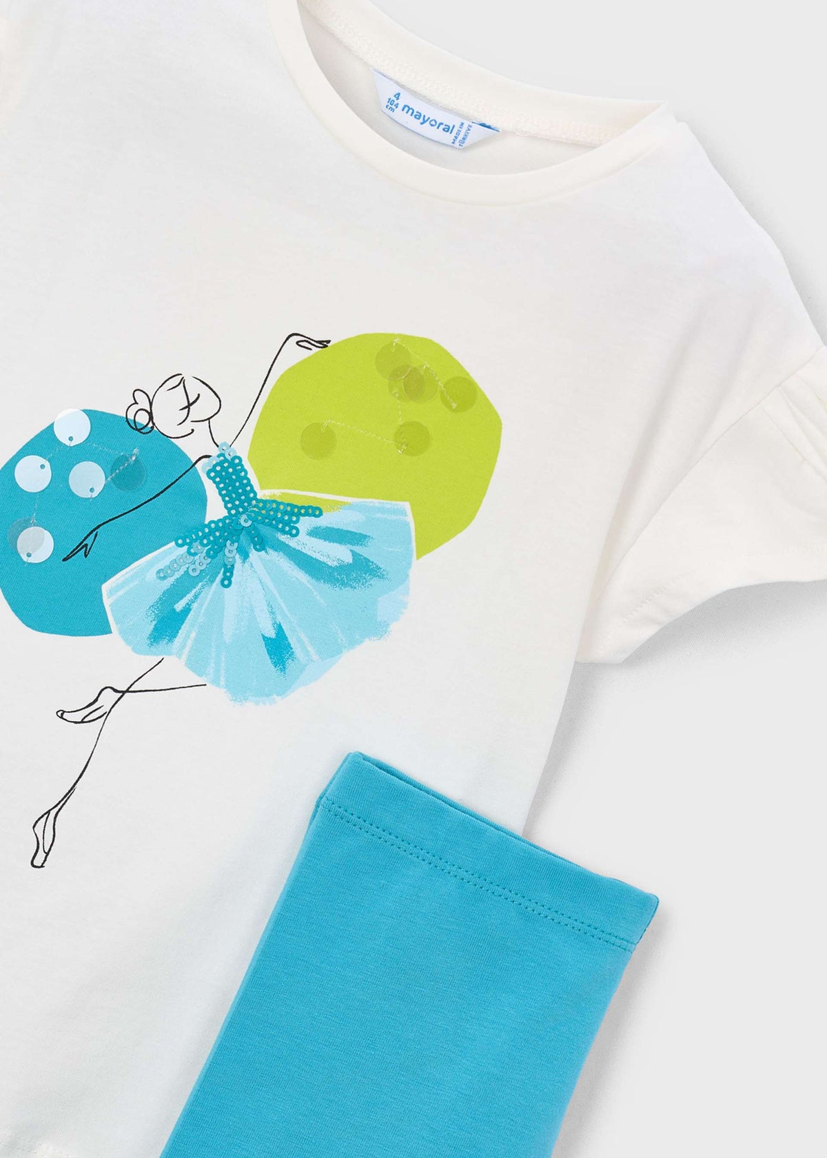 Girls' leggings and T-shirt set