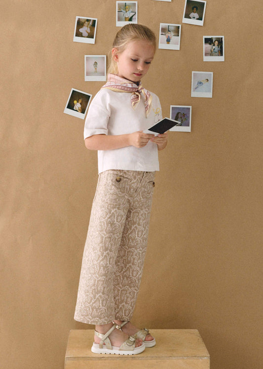 Lange Twill-Hose für Mädchen