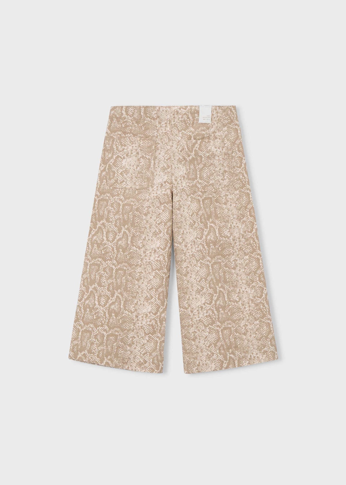 Girls' long twill trousers