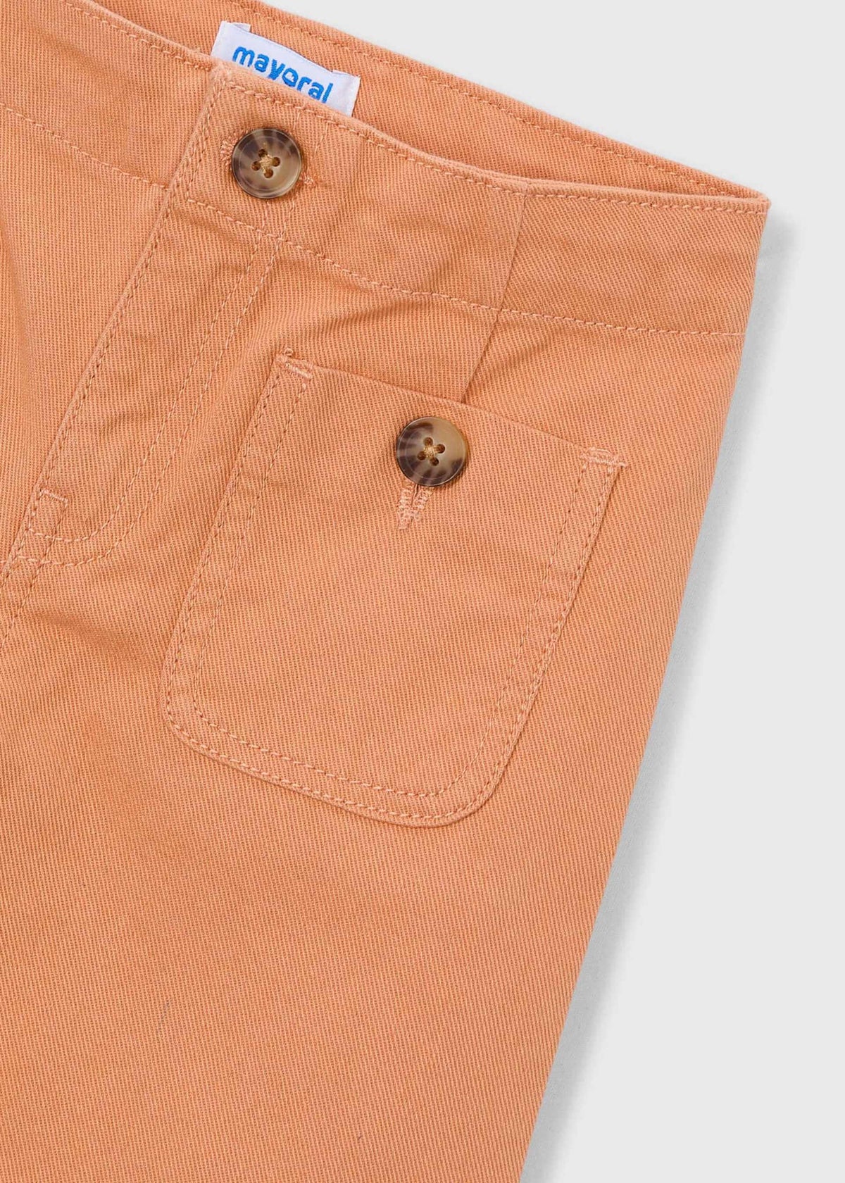 Girls' long twill trousers