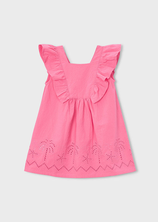 Mädchenkleid mit Lochmuster