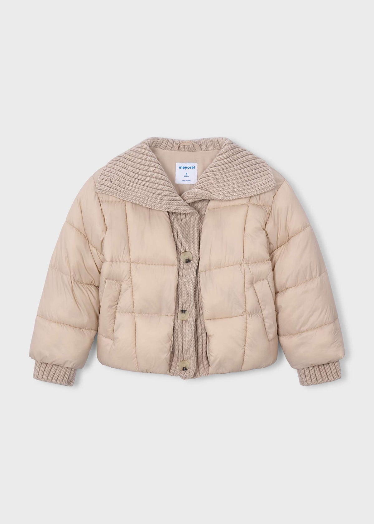 Girls' ribbed cardigan