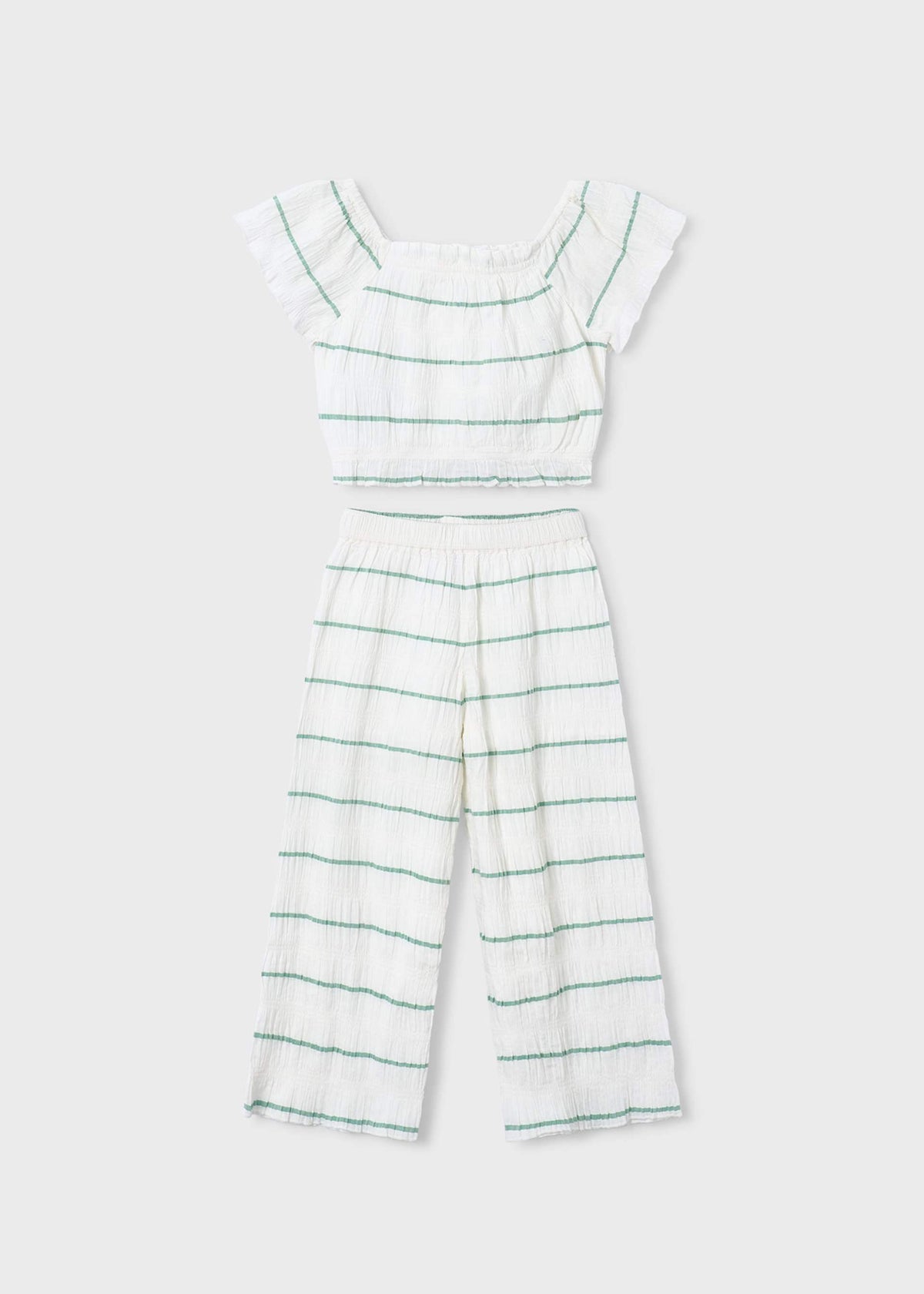 Girls' striped pants and top set