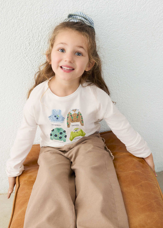 Mädchen-T-Shirt mit Haargummi