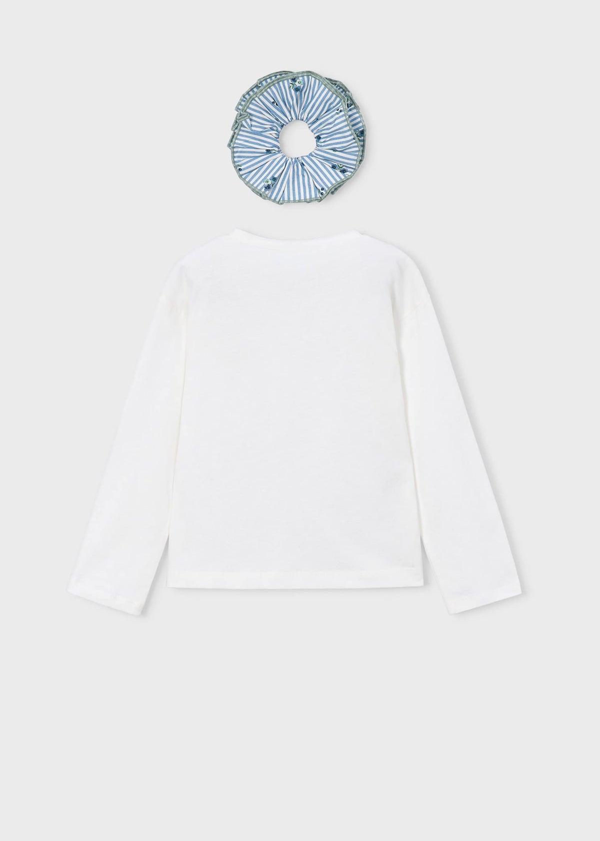 Girls' T-shirt with hair tie