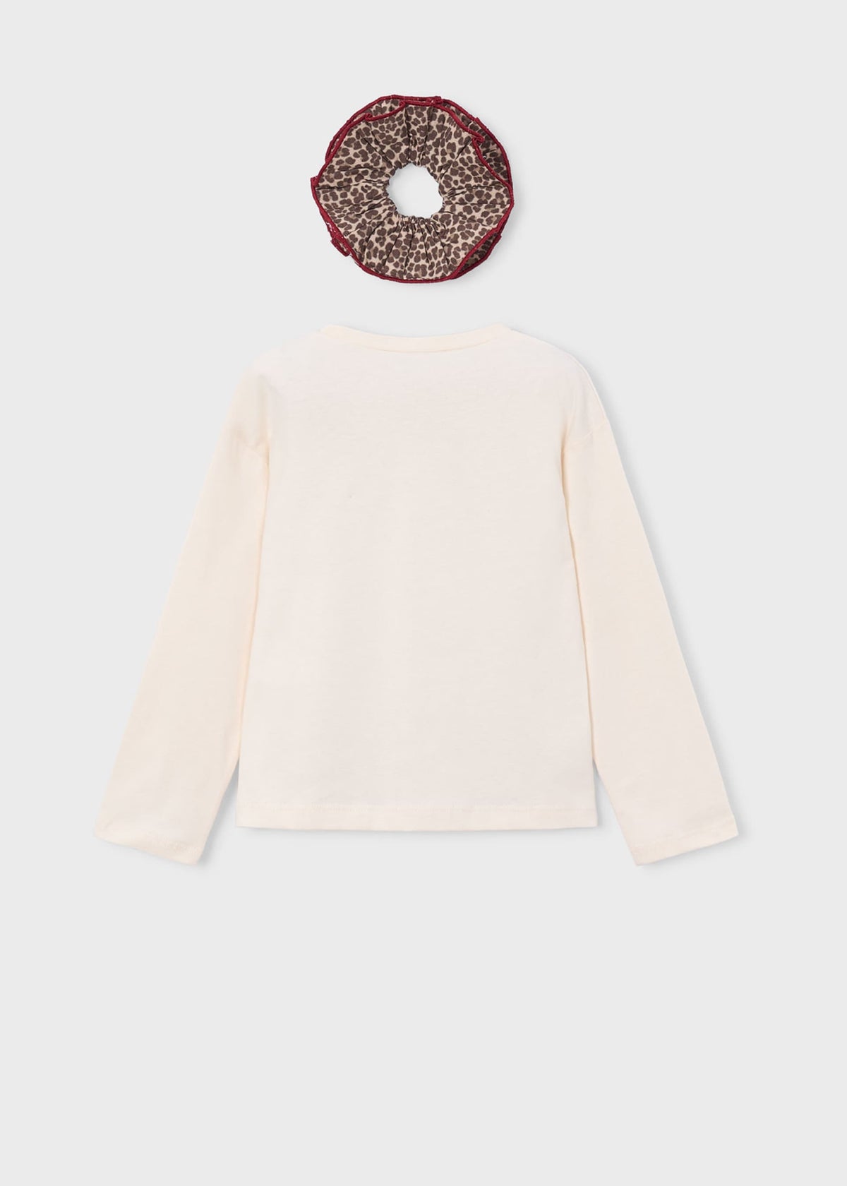 Girls' T-shirt with hair tie