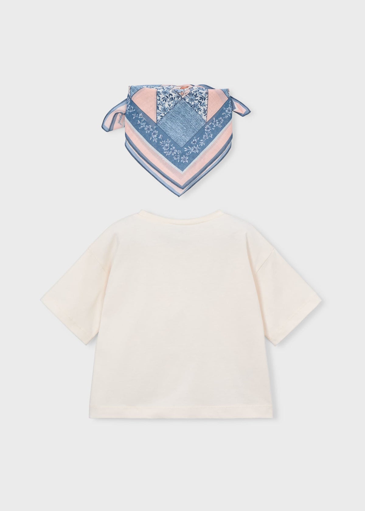 Mädchen-T-Shirt mit aufgedrucktem Schal