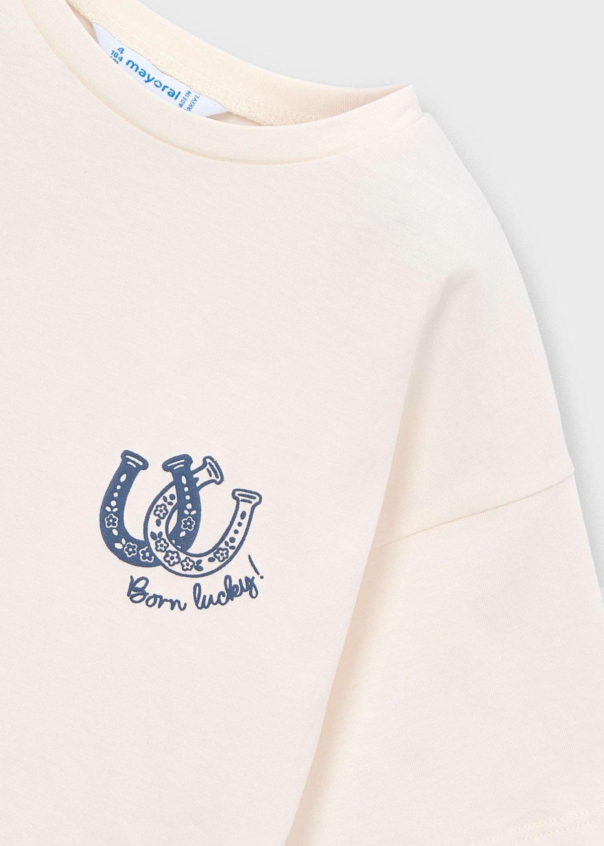 Mädchen-T-Shirt mit aufgedrucktem Schal