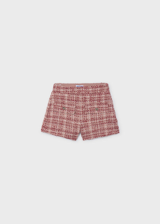 Girls' tweed Bermuda shorts