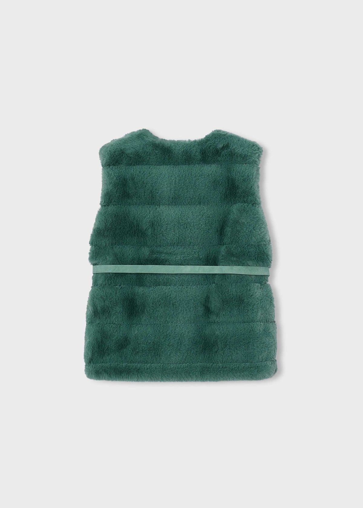 Girls' waistcoat with fur trim