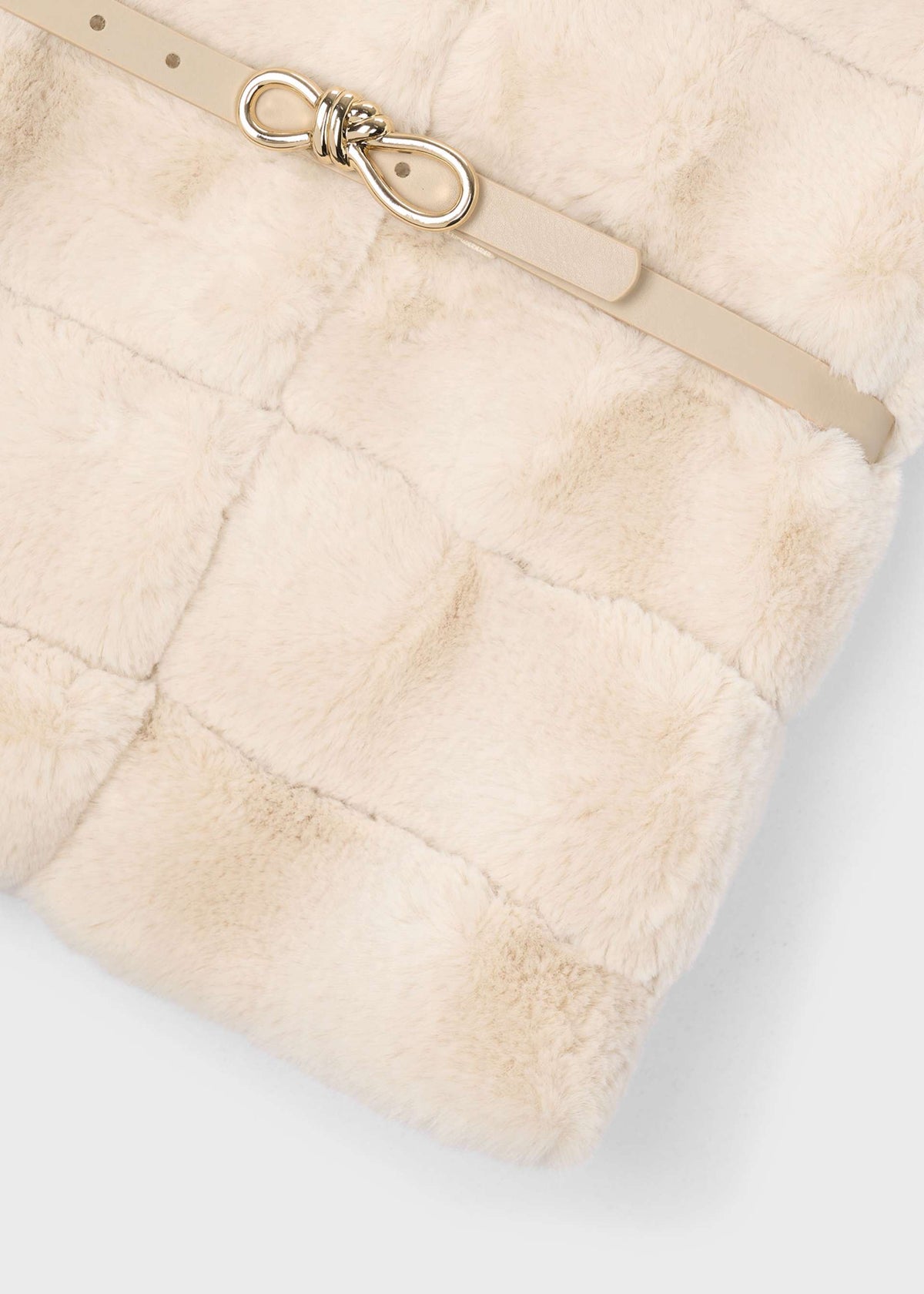 Girls' waistcoat with fur trim