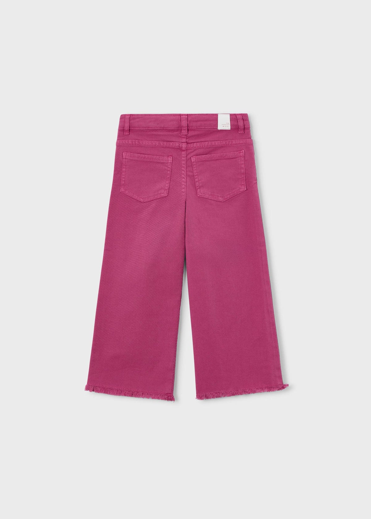 Girls wide leg twill trousers