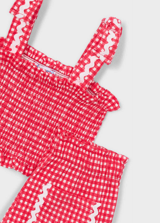 Mädchen-Set mit Wabenmuster (Shorts)