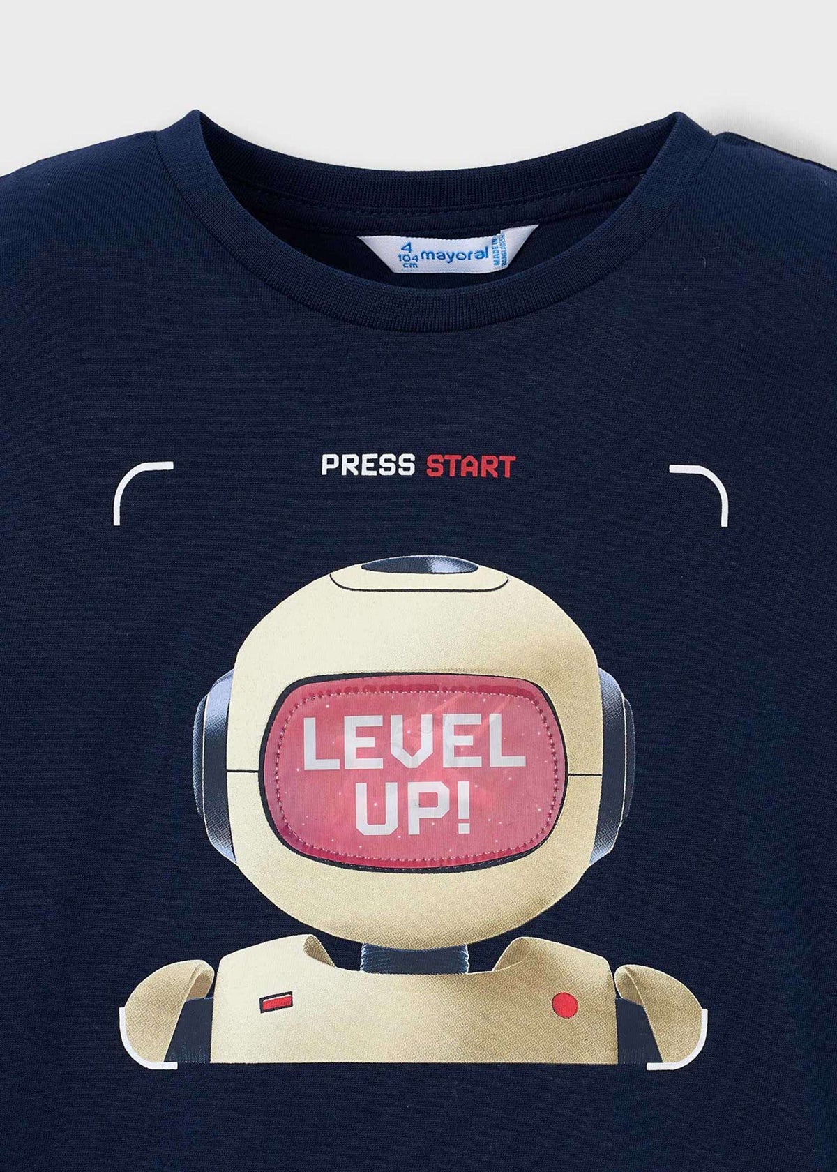 Interactive robot t-shirt boy