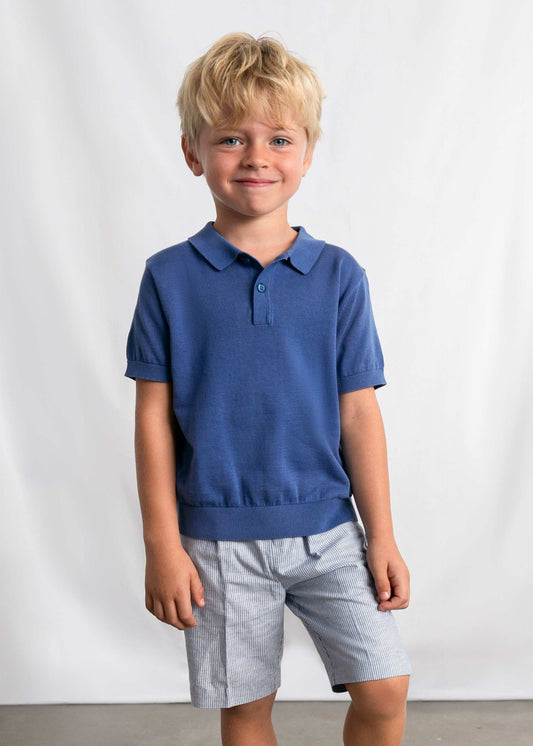 Leinen-Bermudashorts für Jungen