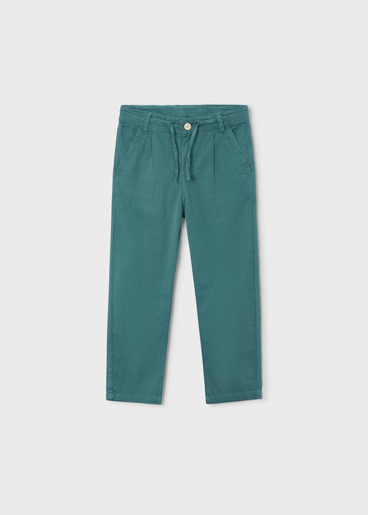 Linen relaxed long trousers boy