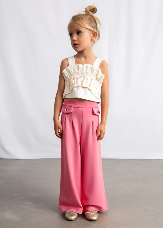 Lange Strickhose für Mädchen