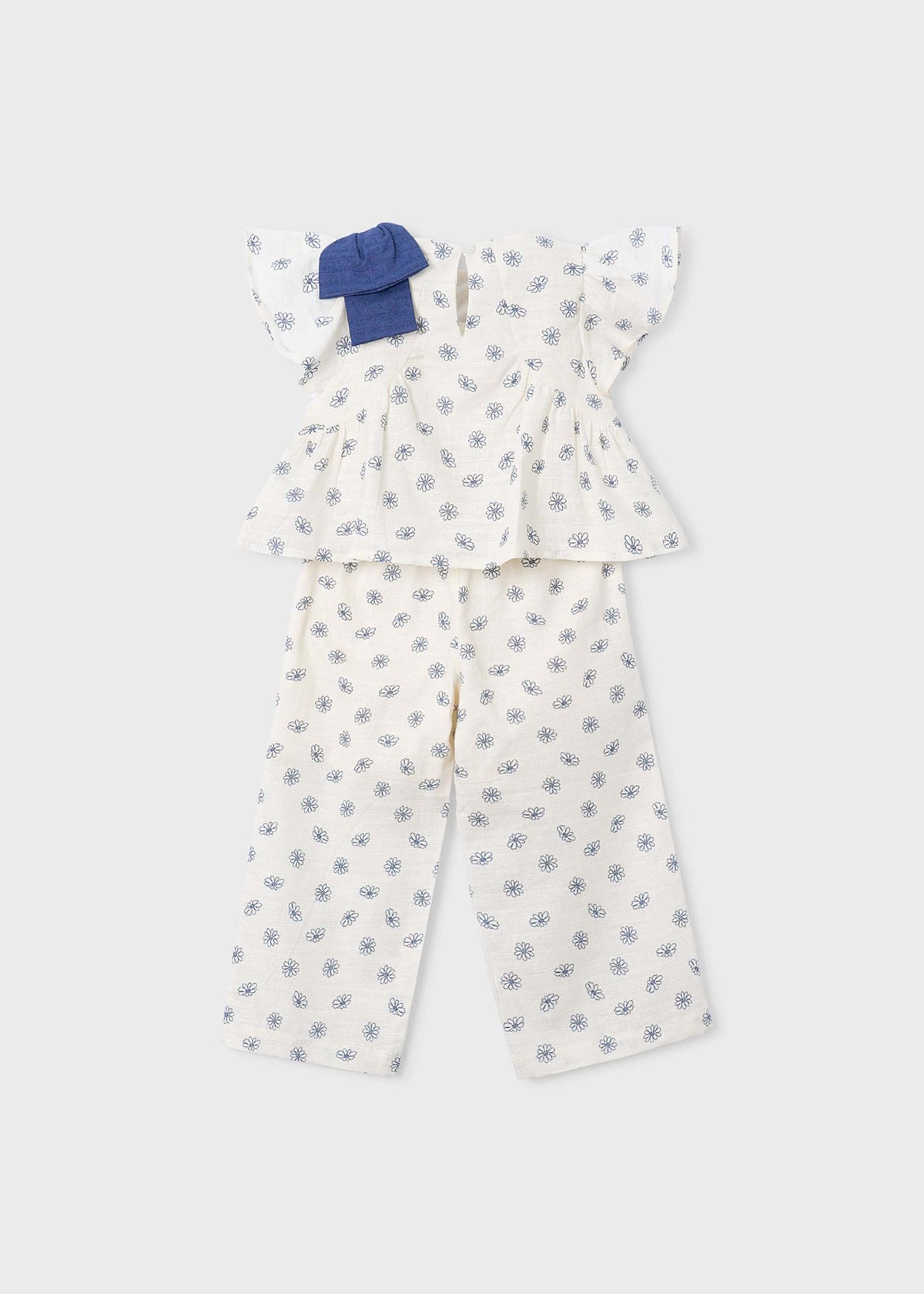 Long pants and printed top set for girls