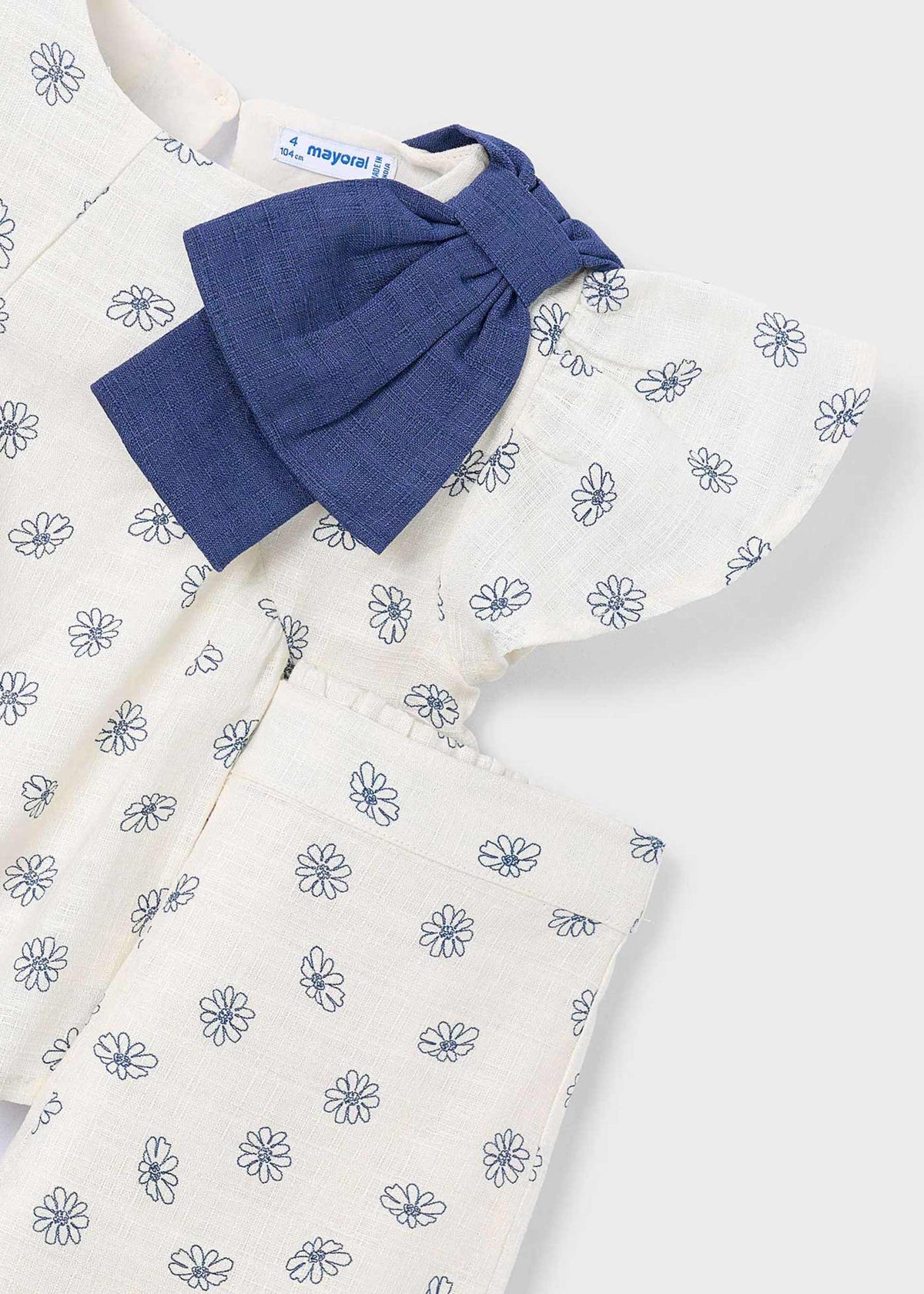 Long pants and printed top set for girls