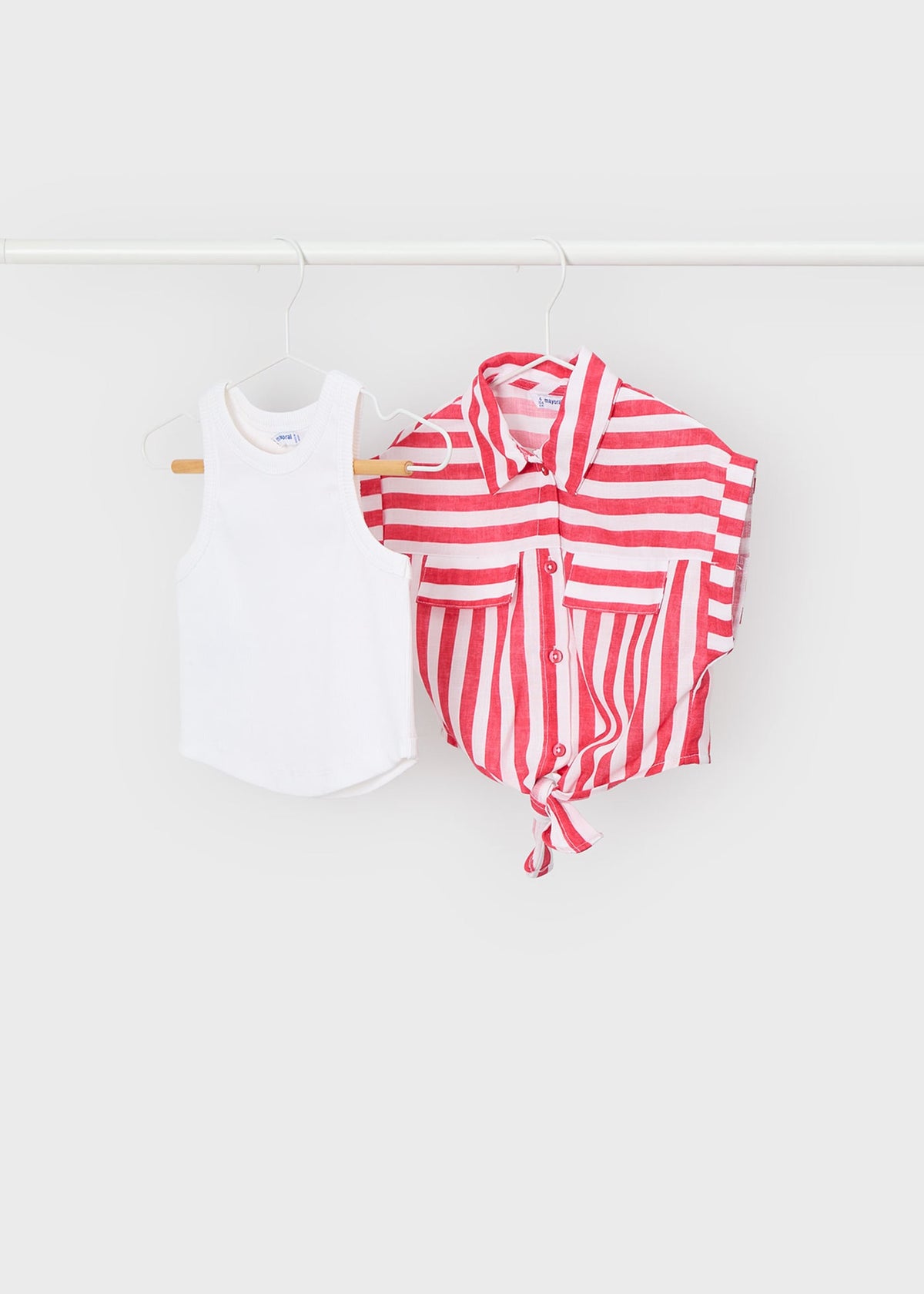 Print blouse girl with top