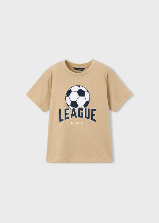 Print football t-shirt boy