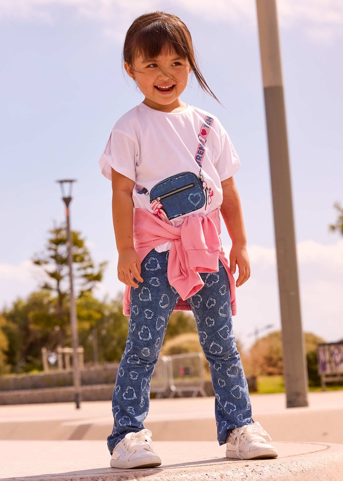 Print leggings set girl