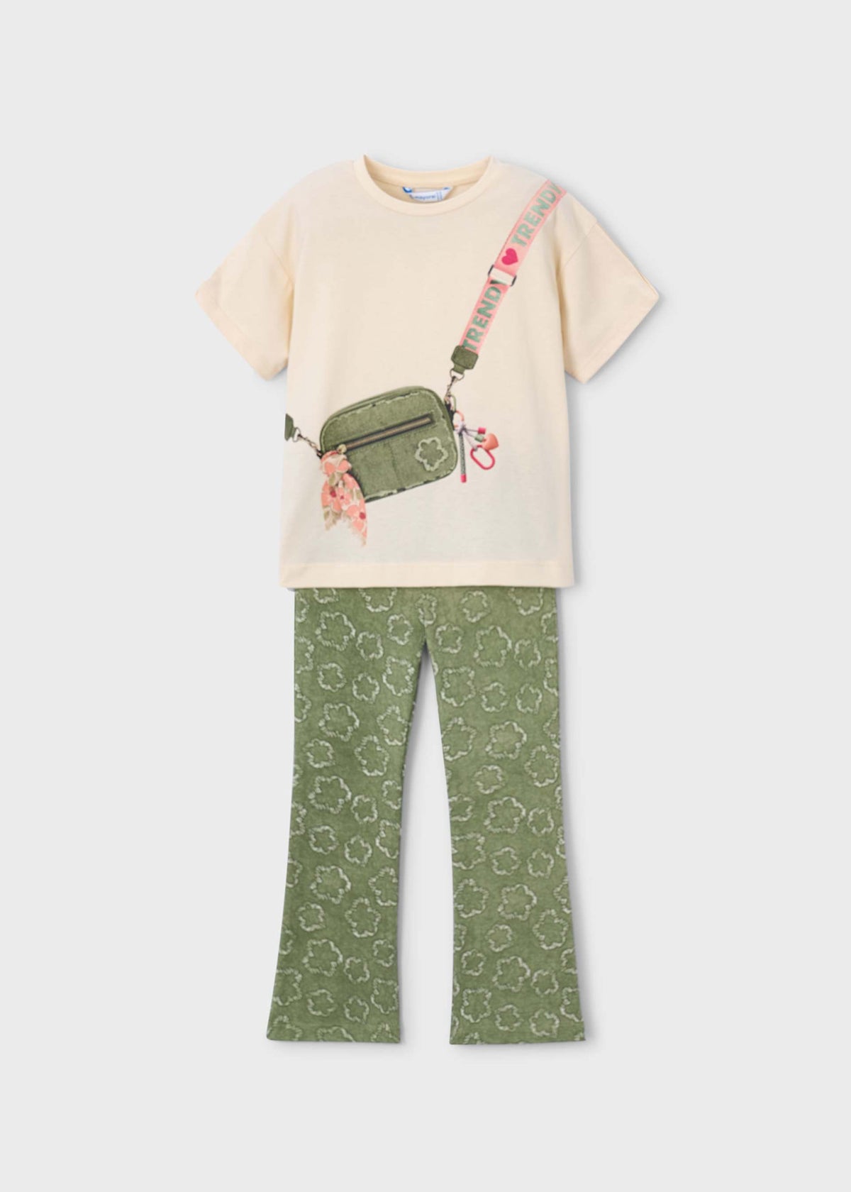 Print leggings set girl