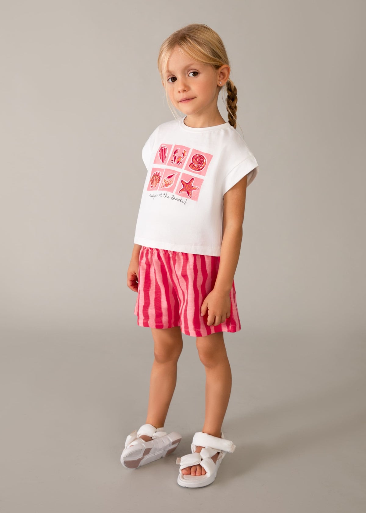 Print short set girl