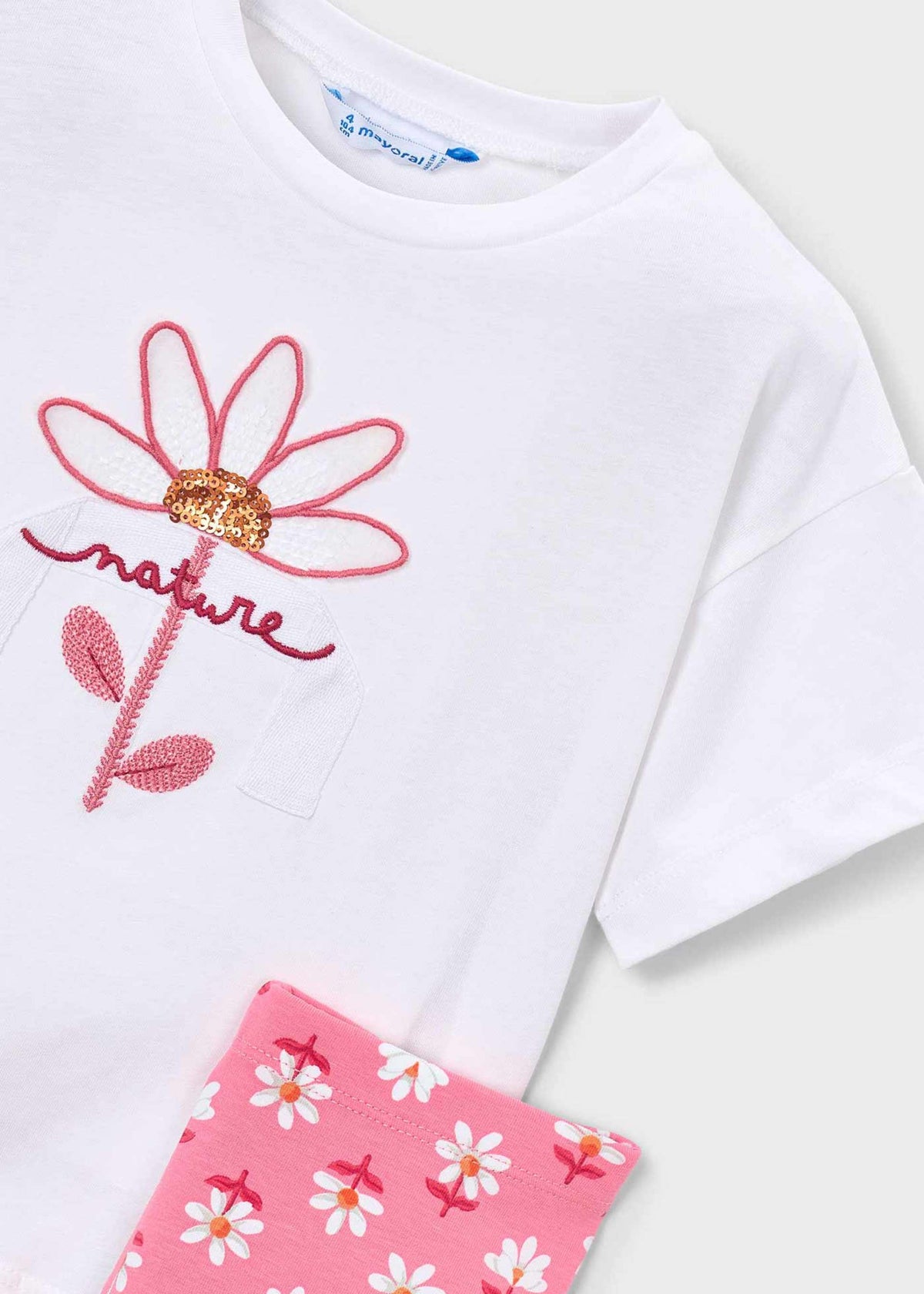 Set aus bedruckten Leggings und T-Shirt für Mädchen