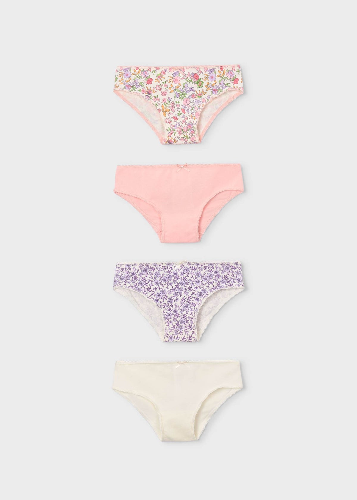 Set of 4 girls' knickers