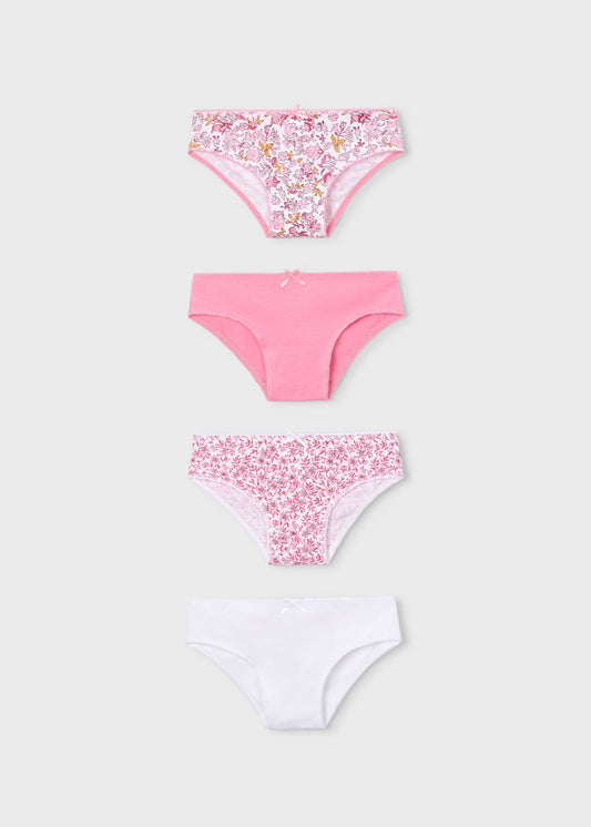 Set of 4 girls' knickers