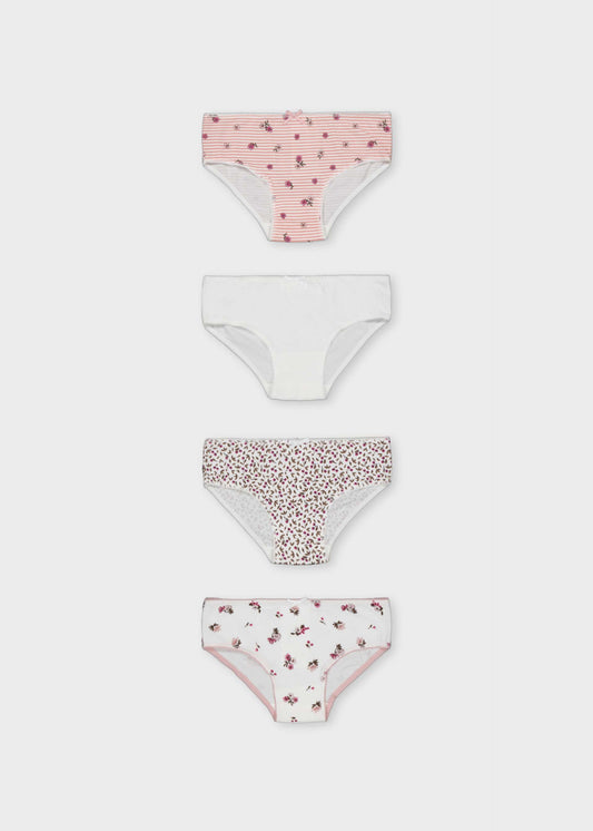 Set of 4 girls' knickers