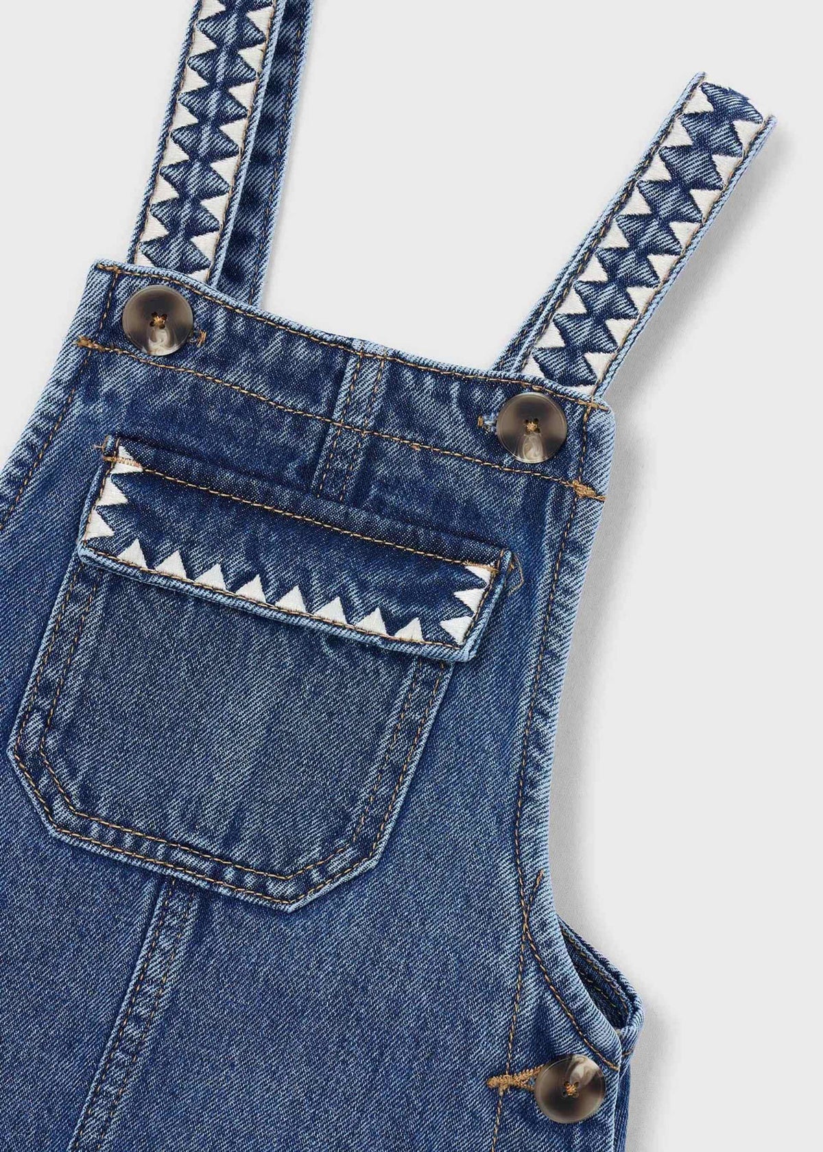 Bestickte Latzhose für Mädchen